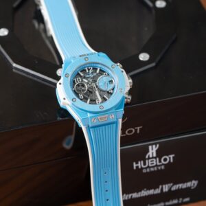 Hublot Big Bang Unico Sky Blue Ceramic Replica Watch BBF Factory 42mm (1)