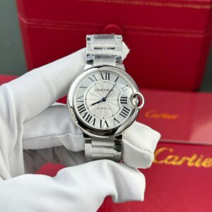 Cartier Ballon Bleu Stainless Steel Replica Watch AF Factory 36mm (1)