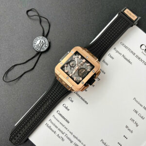 Đồng Hồ Hublot Square Bang Unico King Gold Replica Nhà Máy BBF 42mm (9)