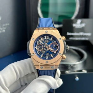 Hublot Big Bang Unico King Gold Blue Rubber Strap BBF Factory 42mm (2)