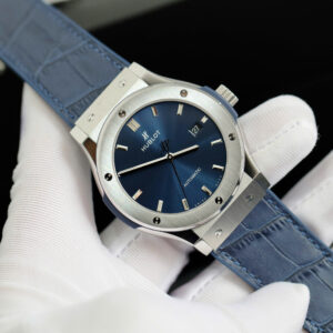 Hublot Classic Fusion Blue Dial Replica Watches JJF Factory 42mm (1)