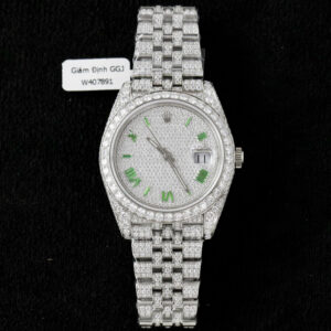 Rolex DateJust 126334 Customs Full Moissanite Diamonds Hong Kong 41mm (1)