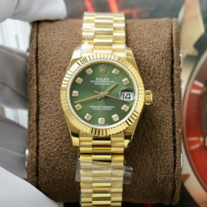 Rolex DateJust 278278-0011 Gold Wrapped Green Dial Ladies Watch 31mm (2)