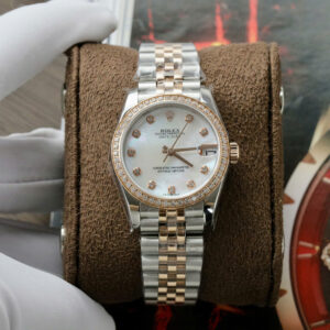 Rolex Datejust 278381RBR Mother Of Pearl Dial Bezel Diamonds Replica Watches 31mm (1)