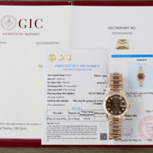 Rolex Day-Date 118235 Chocolate Dial 18K Gold Wrapped Replica Watch 36mm (2)