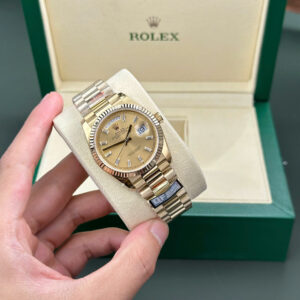 Rolex Day-Date 128236 Yellow Gold Dial Replica Watch QF Factory 36mm (8)