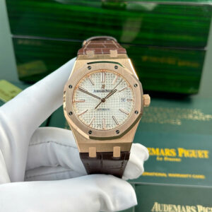 Audemars Piguet Royal Oak 15400OR Best Replica Watch Leather Strap 41mm (13)