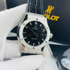 Đồng Hồ Hublot Classic Fusion ZF Đen Dây Da Máy Nhật Giá Rẻ 38mm