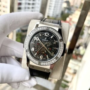 Đồng Hồ Hublot Classic Nam Dây Da Lộ Cơ Automatic Máy Nhật Giá Rẻ 42mm