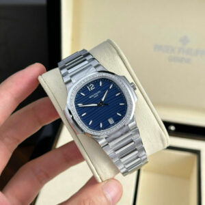 Patek Philippe Nautilus 7118 Diamonds Blue Dial Replica Watch Ladies 3K Factory 35 (1)