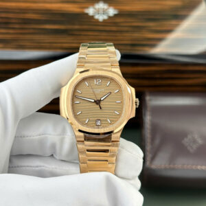 Patek Philippe Nautilus 7118 Ladies Automatic Rose Gold Replica Watch 35 (4)