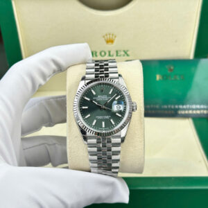 Rolex Datejust 126234 Green Olive Dial Luminous Indexes Replica Watch VSF 36mm (1)