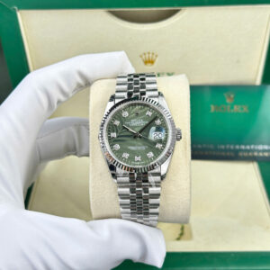 Rolex Datejust 126234 Tropical Leaf Diamonds Dial Replica Watch VSF 36mm (8)