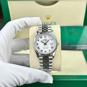 Rolex Datejust 126234 White Roman Dial Replica Watch VSF 36mm (1)