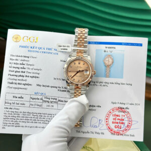 Rolex Datejust 126331 Gold Wrapped Sundust Diamond-set Dial GM V5 41mm (8)