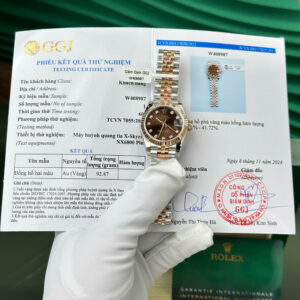 Rolex Datejust 278271 Gold Wrapped Chocolate Dial GM Factory V5 31mm (11)